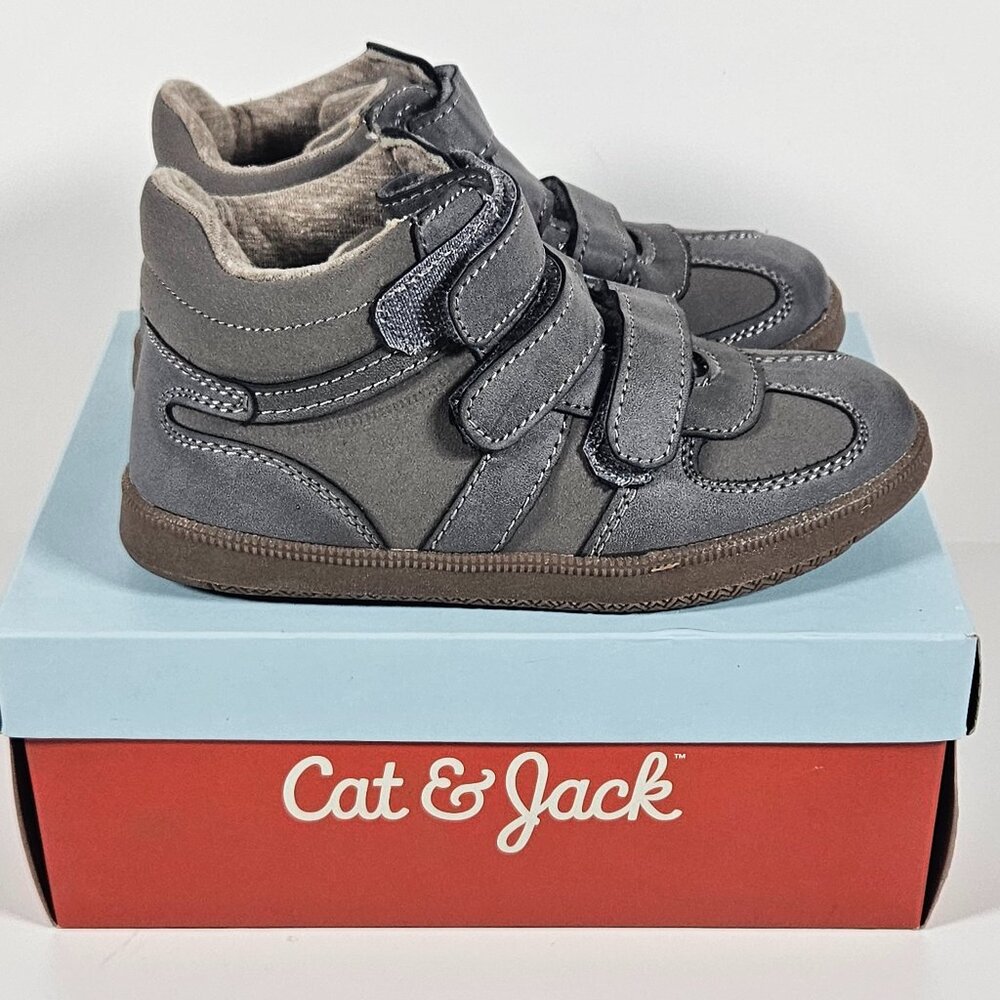 Cat & Jack Merv Kids High Top Sneakers Grey Size 12